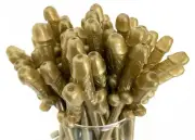 Gold Bachelorette Party Penis Drinking Straws Bridesmaid Gifts Vegas Miami Bach