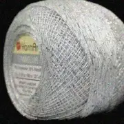 GleamWeave White Silver Metallic Thread - 20g