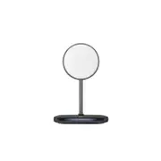 15W 2 In 1 Wireless Charging Stand Swan Magnetic Desktop Stand Wireless Charger for IPhone 12 Series Mobile Phone-Black