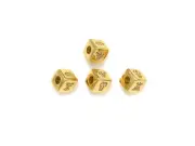CZ Micro Pave Bee Bear Lip Dice Spacer Beads, Cubic Zirconia Cube Spacer Beads,