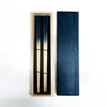 AOLA 藍染扁柏 筷子 雙泡桐盒裝 INDIGO CEDAR WOOD  CHOPSTICKS PAIR SET