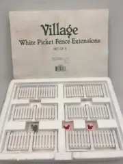 Dept 56 Village White Picket Fence Extensions 52625 NEW**