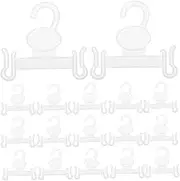 Cabilock 100Pcs Plastic Shoe Hanger Hooks for Slippers Versatile Display Hangers for Retail Shoe Storage Closet Organization Drying Elegant Design