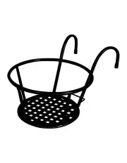 [Levede] Hanging Pot Basket in Black