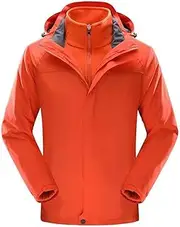 [yk8fass] Outdoor hardshell jacket td-0505 (4XL，Orange), Orange