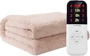 Electric Heated Throw,Warm Winter,Portable Multi-Purpose Throw Bed Blanket Sofa Throws Warm,Overheat Safety Protection,Washable,Single Control