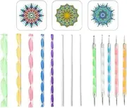 Generic 16 Piece Mandala Dotting Tool Set for DIY Craft Projects and Nail Art, A Set