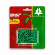 Ornament Hooks, Green, 75-Ct. -3928000