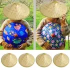 Bamboo Rattan Woven Hat Weave Straw Tourist Hat Cartoon Bamboo Hat Men