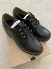 NIB Dr Martens Women's LEONA LO Black Platform Shoes Oxford Size US 9