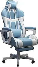 Video Game Chair Office Chair Swivel Heavy Duty Chair Ergonomic Design with Cushion and Reclining Back Support Height-Adjustable