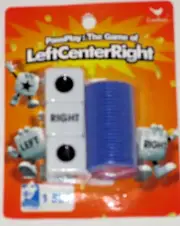 LeftCenterRight Dice Game - Family Fun Game w/Tokens, But Could Use Quarters