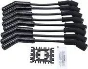 9070CK Spark Plug Wire Set Extreme 9000 Ceramic Spark Wire Boot Set 8mmCompatible for GM LS Engine 2005-2011