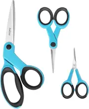 Fabric Scissors Set - Stainless Steel and Soft Handles, Sewing, Craft and Embr