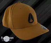 New Nixon Watts Deep Down Flex Fit 3D Embroidery Tan Mens Snapback Cap Hat