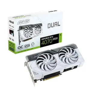 【ASUS 華碩】DUAL-RTX4070S-O12G-WHITE 顯示卡+SAMSUNG S32BG650EC G65 智慧曲面電競螢幕(V+L組合5-6)