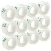 12 Rolls Clear Gift Wrapping Tape 3/4" x 720" for Office and Home