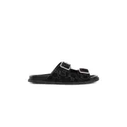 [GUCCI] GUCCI MAN BLACK SANDALS & SLIDES Black