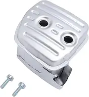 Steel Muffler Widely CompatibleWear Resistant Easy to Install Noise Reduction for Small Engines in Gardens
