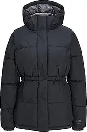 [JACK & JONES] Women's Jxworld Puffer Jacket OTW Act Puffer Jacket, black, Medium