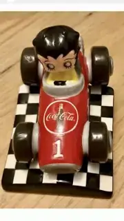 LIMITED BETTY BOOP "COCA COLA" SPECIAL SALT AND PAPPER SHAKERS CERAMIC