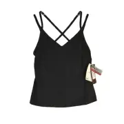 NWT Bloch Custom USA Fit Crop Camisole Black Top, Size S Cami Dance Essentials