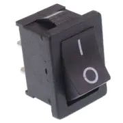 Rectangle On-Off Black Rocker Switch SPST