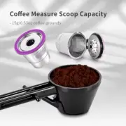 Coffee Scoop Funnel for Reusable K-Cup - Sliding Design Measuring Spoon tool
