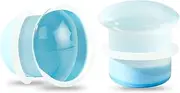 [Glupez] 2PCS 4G-5/8 Glass Ear Gauges Single Flare Mushroom O-rings Ear Stretcher Plugs Tunnels Lobe Helix Frosted Glossy Ear Expander Body Piercing Jewelry for Women Man 5mm 6mm 8mm 10mm 12mm 14mm