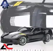 AUTOART 71273 1:18 CHEVROLET CORVETTE GRAND SPORT BLACK/WHITE STRIPES