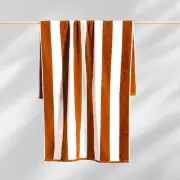 Cabana Style Stripes Beach Towel - Orange