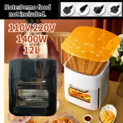 1400W Air Fryer Kitchen Large Capacity 12L Convection Oven Electric Without Oil