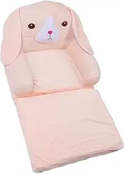 Kids Sofa, Foldable Comfortable Cute Pink Dog Soft Children Folding Sofa Bed, Foldable Kids Couch, Folding Toddler Bed Lounger Chair for Home, Hotel, Kindergarten (2 Layers)