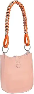 Replacement shoulder strap woven hand strap conversion accessory compatible with evelyne mini bag, One Color, One Size