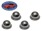 GM Bucket & Bench Seat Hinge Pivot Pin Rod End Trim Chrome Push On Cap 4pcs RU