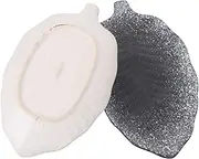 BRIGHTFUFU 2Pcs Ceramic Sauce Plates Decorative Tableware for Snacks Seasoning and Dips Vintage Style Banana Leaf Design Easy to Clean for Appetizers and Home Decor