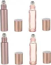 Beavorty 12pcs 10ml Glass Roller Bottle Set Leakproof Aromatherapy Essential Oil Dispenser for Perfumes Diy Blends