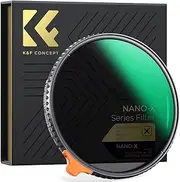 K&F Concept 77mm Black Diffusion 1/4 Effect & Variable ND2-ND32 ND Filter 2-in-1 for Camera Lens with 28 Multi-Layer Coatings (Nano-X Series)
