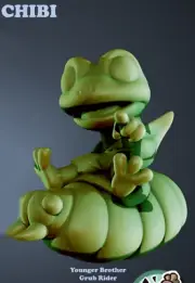 Chibi Frogfolk Grub Rider Younger Brother