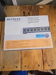 netgear prosafe 8'port 10/100 Desktop Switch New In Box