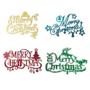 Large Merry Christmas Metal Cutting Dies Stencils Christmas Blessing Words fo...