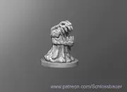Skull Slime Ooze Creature Monster Manual 28mm Scale DND D&D Tabletop Miniature