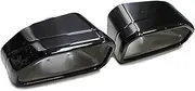 Car Exhaust Tip Compatible For BMW X Series X3 G01 X4 G02 30i 2022 Square Exhaust Tip Black Muffler Tips Welding Exhaust System Nozzle(Black)