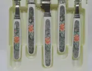 ❤️ NEW 20pc Corelle SILK & ROSES Stainless Steel FLATWARE by Regent Sheffield