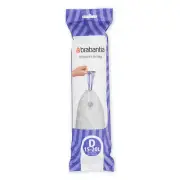 BRABANTIA BIN LINERS D 15-20 LITRE 20 WASTE BAGS Dispenser Trash Tidy Smartfix