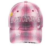 Acne Studios Plaid Check Cap