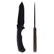 Toor Knives Zenith Fixed Blade Knife, Havoc Black
