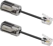 Telephone Cord Detangler, Uvital Anti-Tangle Phone Cable 360 Degree Rotating Landline Swivel Cord Untangler Black (2 PCS)