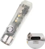 USB C Rechargeable Keychain Flashlight, 650 Lumens Super