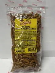 Enjoy Jumbo Hot Kakinotane Japanese Rice Cracker 8oz Resealable Bag x1